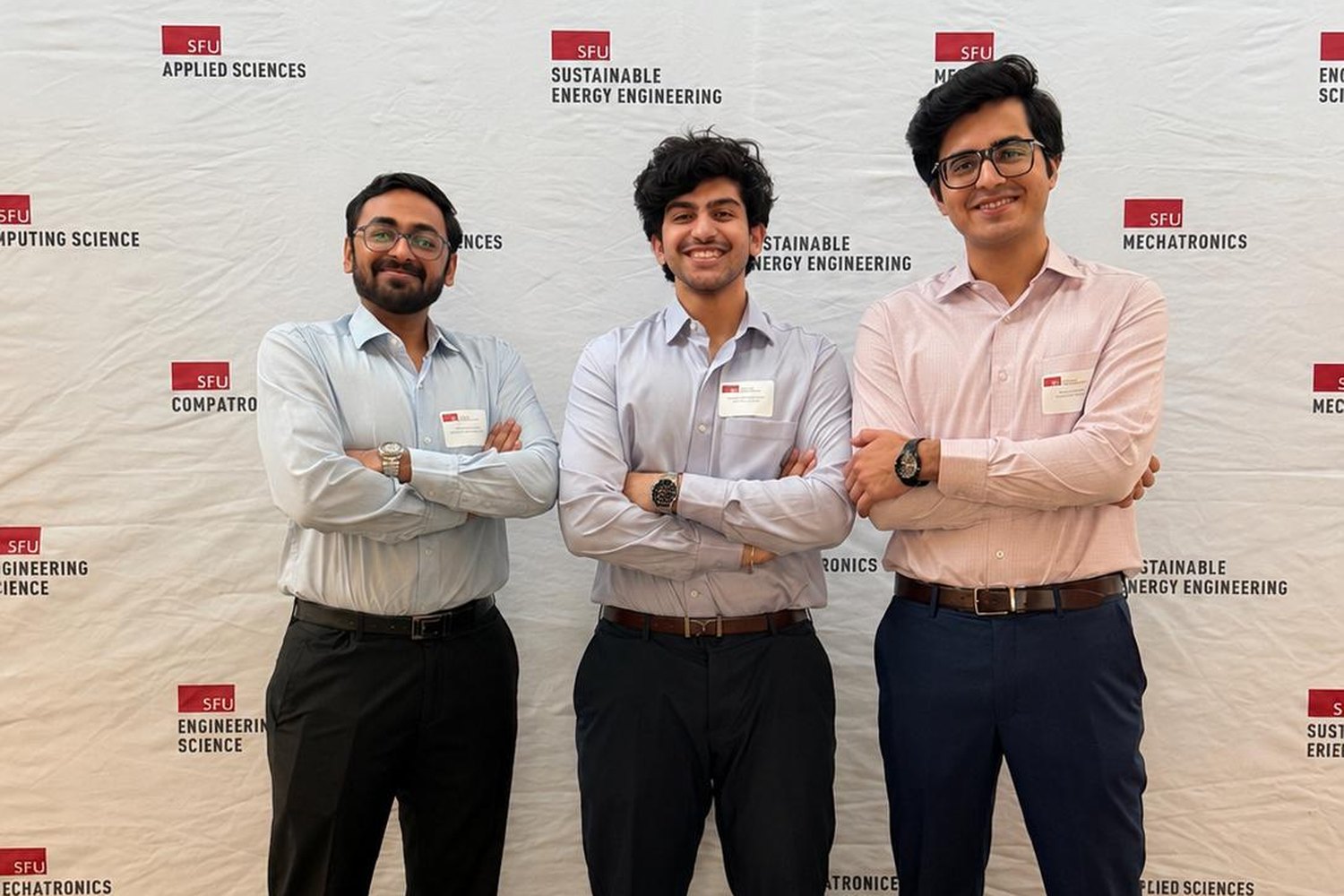 The three Aveion Technologies founders at SFU